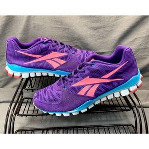 REEBOK REALFLEX (V47472) Purple/Pink/Teal Running Shoes Women's Size 7
